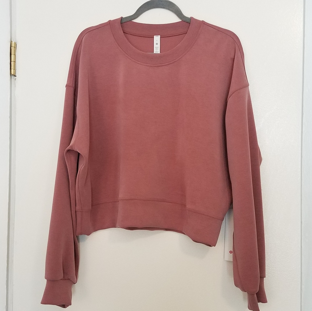 Lululemon softstreme perfectly oversized cropped crew Spiced Chai
